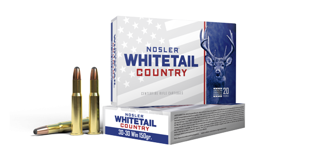 Nosler Whitetail Country 30-30 Winchster 150gr SB-RN Ammo