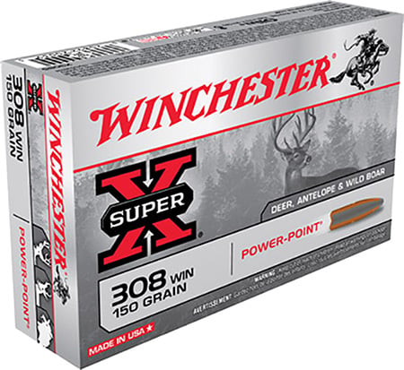 Winchester 308 150gr Power-Point Super-X Ammunition 20rds - X3085