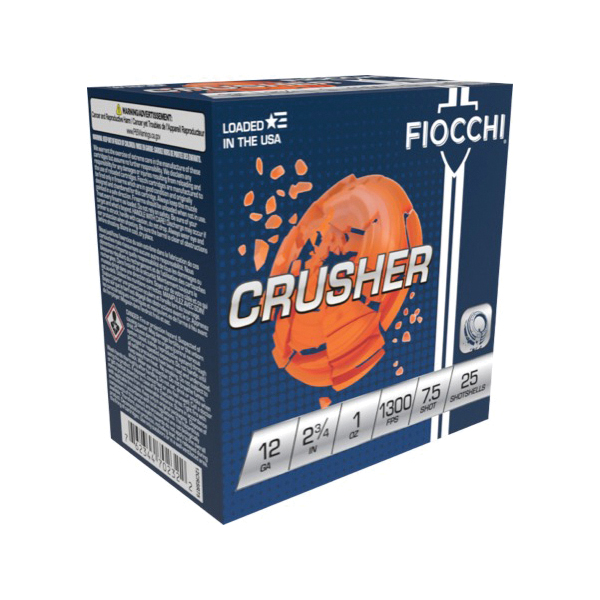 Fiocchi Exacta Crusher Shotshells 12ga 2-3/4 1oz 1300 fps #7.5 25/ct