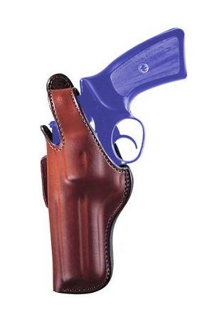 Bianchi 5BHL Thumbsnap Suede Lined Belt Holster Left Hand Tan 10241