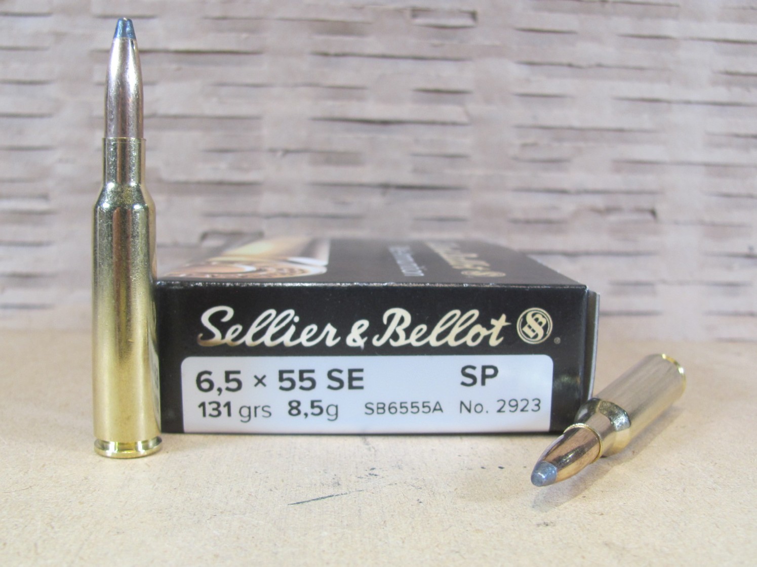 400 Round Case – 6.5×55 SE Swedish 131 Grain Soft Point Sellier Ammo – SB6555A