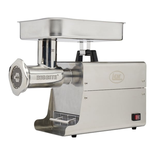 LEM #32 BigBite Stainless Steel Meat Grinder, #32