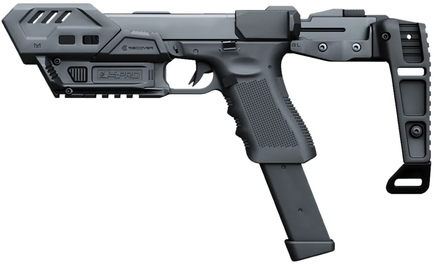 Recover Tactical SPROMGB01 S-Pro MG Conversion Kit For Glock Black