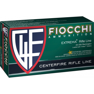 Fiocchi 22250HVD Extrema 22-250 Remington 55 GR V-Max - 20rd Box