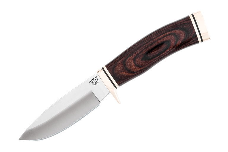 Buck Vanguard Fixed Blade Drop Point Knife, Walnut - 0192BRS-B