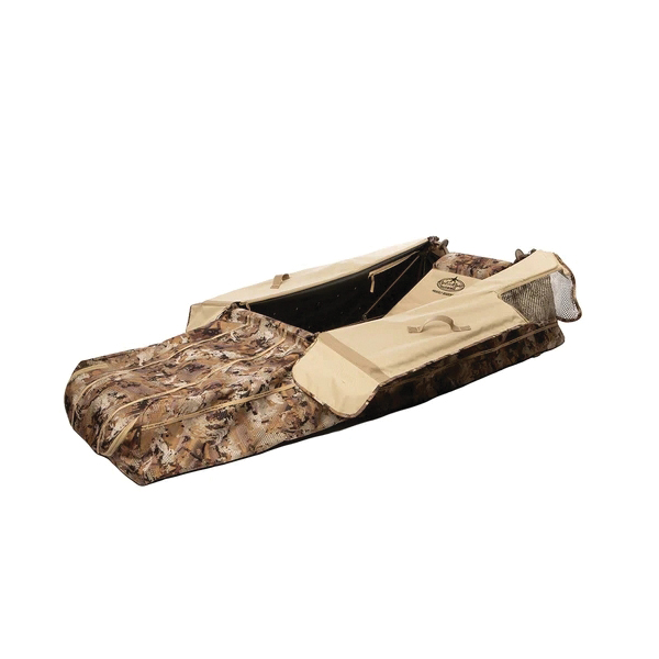 Rig Em Right Waterfowl X-Factor 84" x 37" x 17" Layout Blind, Gore Optifade Marsh Camouflage