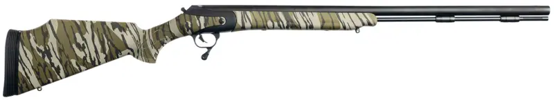 Thompson Center Arms Llc 2275R Triumph Muzzleloader 50 Cal Black Nitride Barrel Receiver, Fixed FlexTech Mossy Oak Bottomland Synthetic Stock