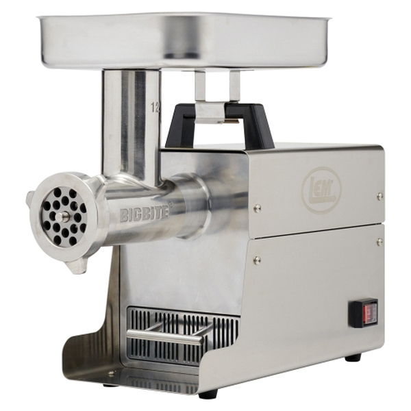 LEM #12 BigBite Stainless Steel Meat Grinder, #12