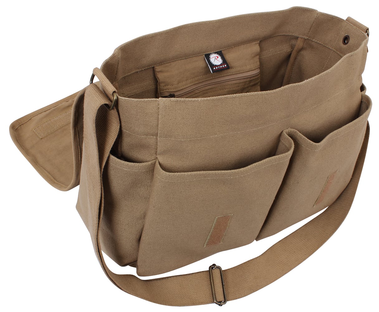 Rothco Classic Canvas Messenger Bag - Coyote Brown