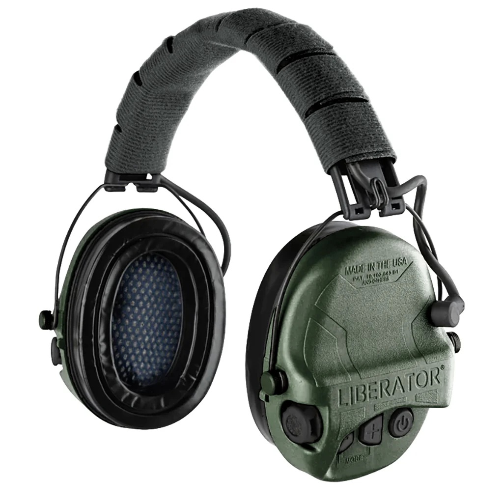 Safariland Liberator HP 2.0 Electronic Earmuffs, OD Green - TCI-LIBHP-2.0-OD