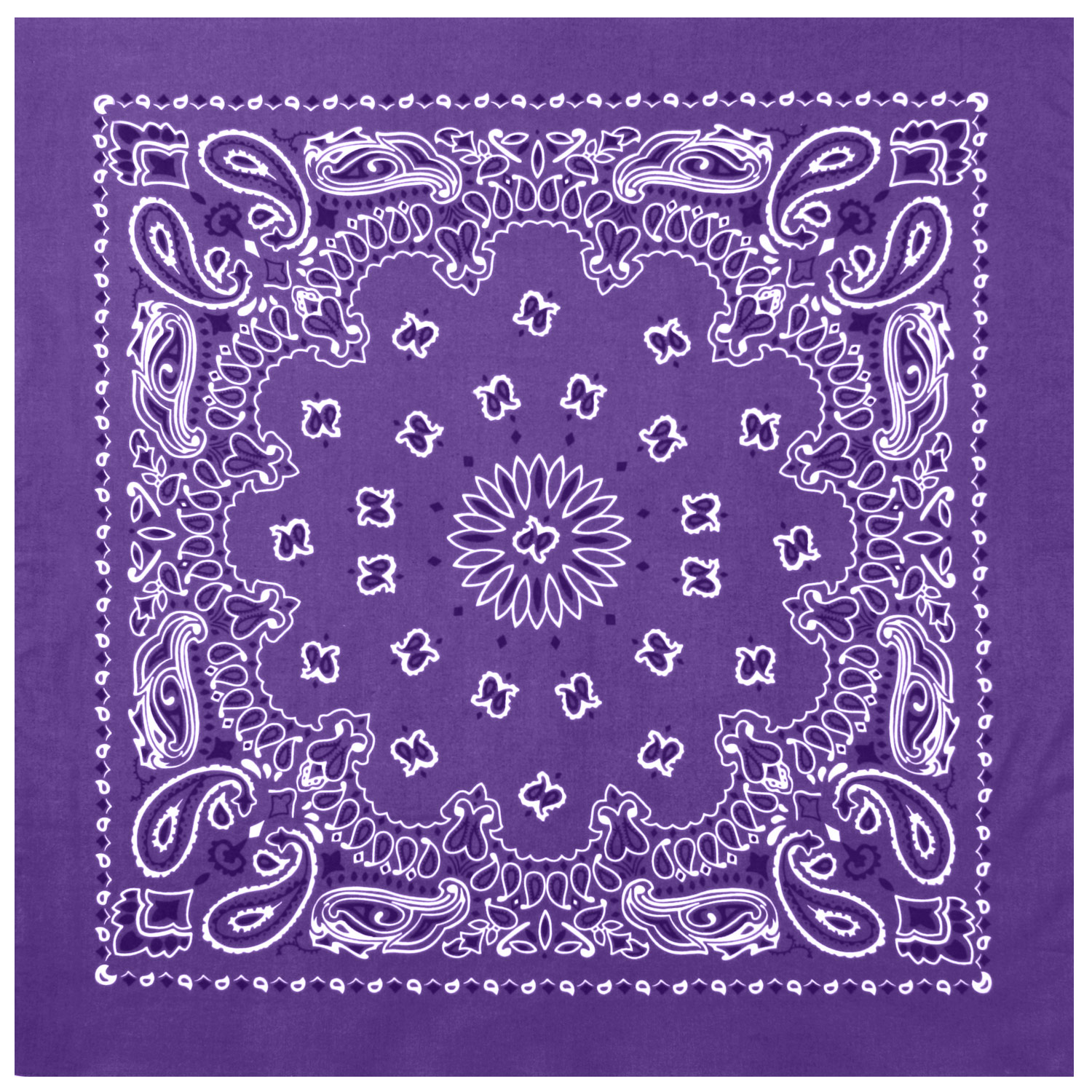 Rothco Trainmen Paisley Bandana - 22 X 22, Purple