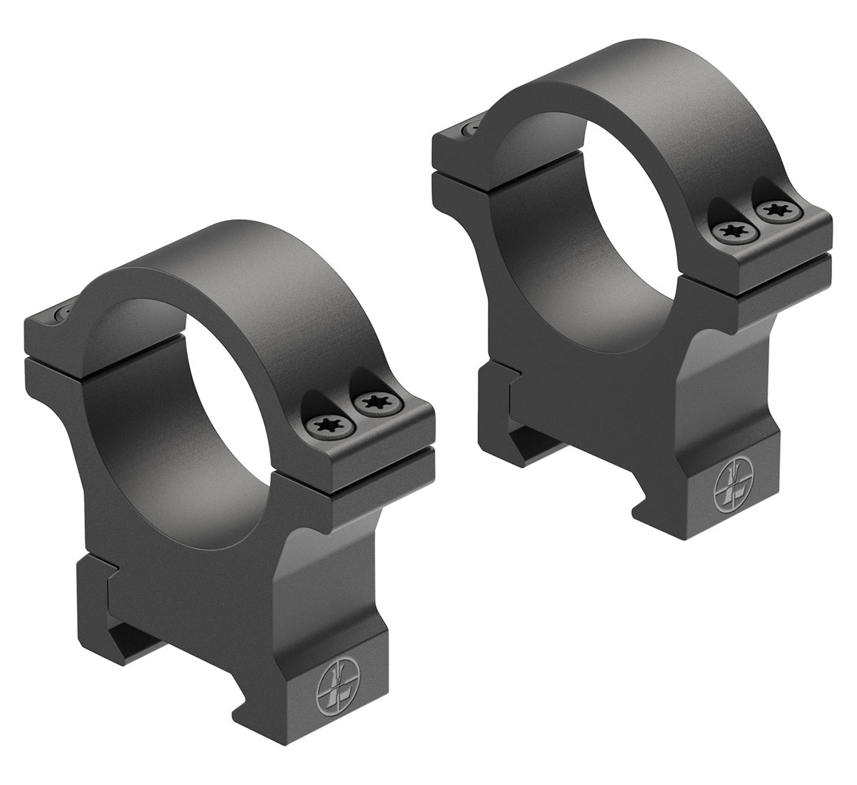 Leupold Open Range Cross Slot High 30mm Rings, Matte Black - 180948