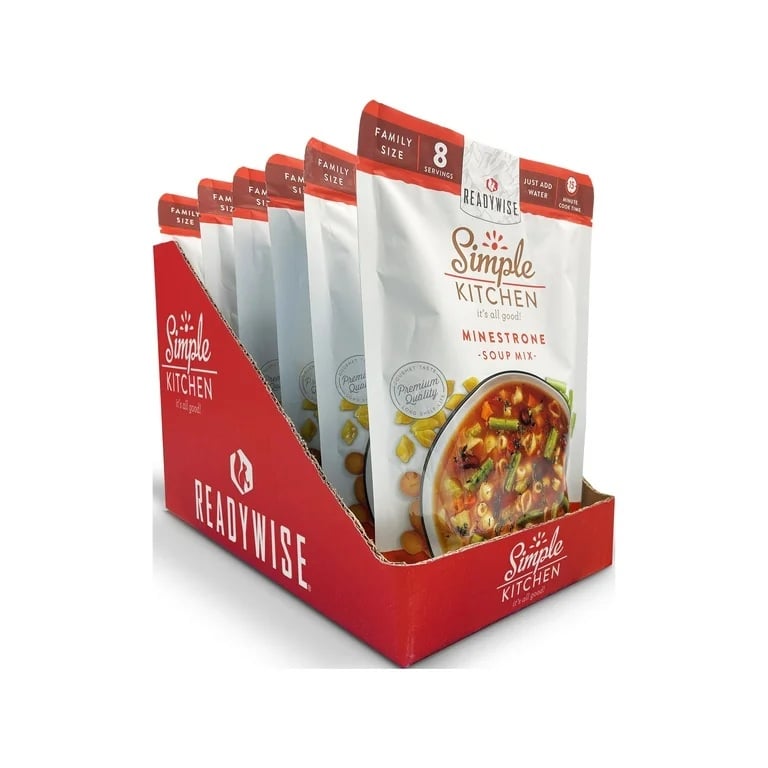 ReadyWise Simple Kitchen Minestrone Soup Mix 6 Count - RWSK05-065