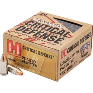 Hornady 90014 Critical Defense 25 ACP 35 gr Flex Tip eXpanding - 25rd Box