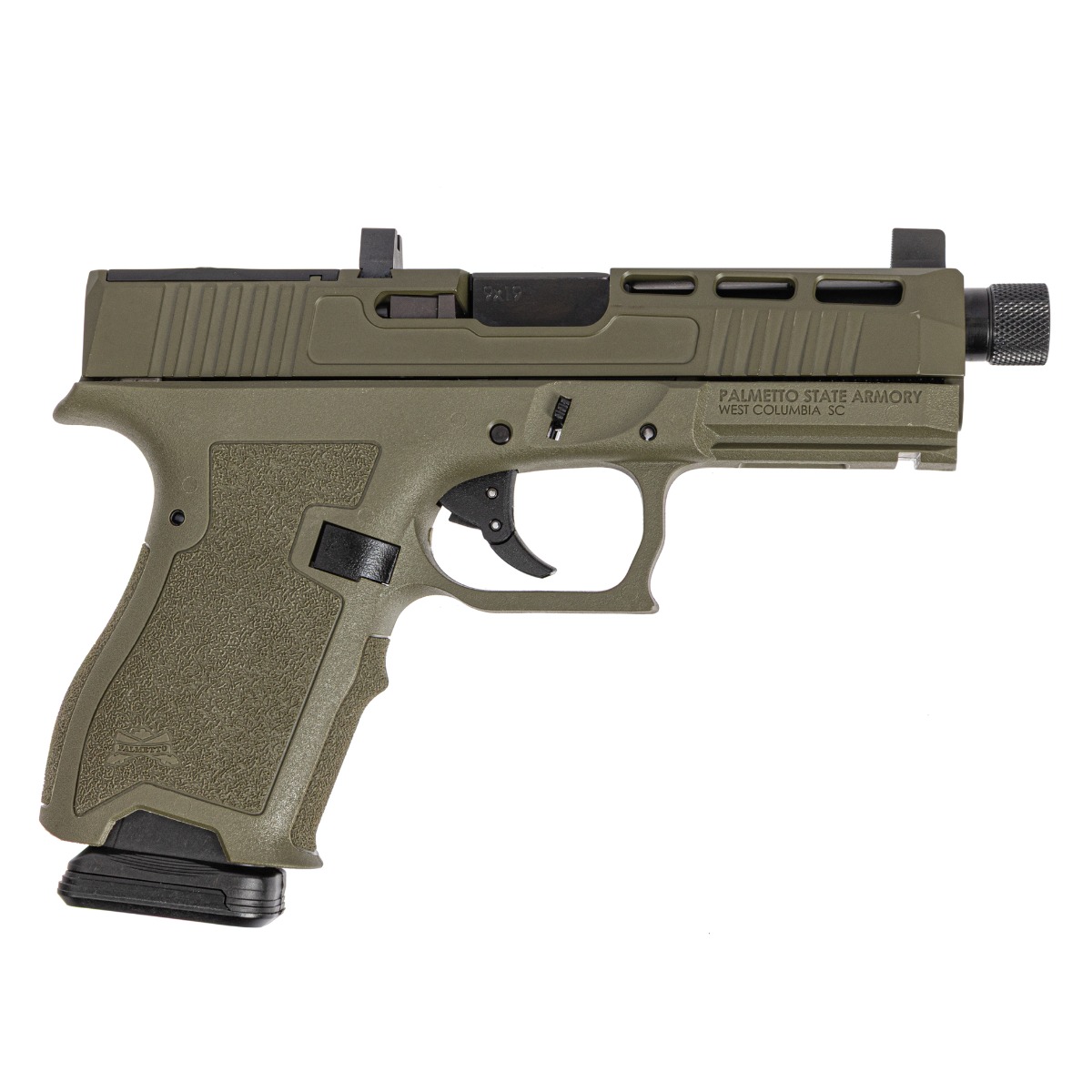 PSA Dagger Compact 9mm Pistol With SW2 Extreme Carry Cut RMR Slide & Threaded Barrel, Sniper Green