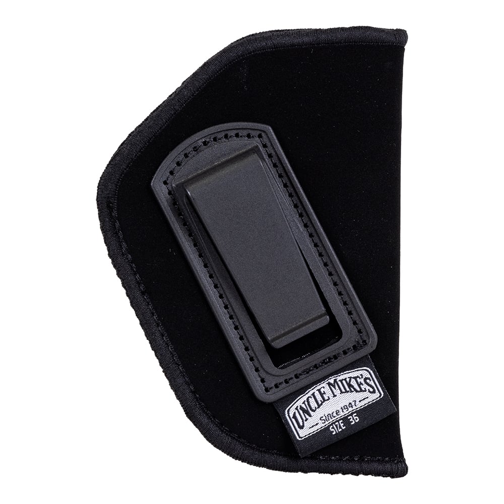 Uncle Mike's Size 36 Right Hand 2" Small Frame Autos Inside-The-Pant Open Style Holster, Textured Black - 89361