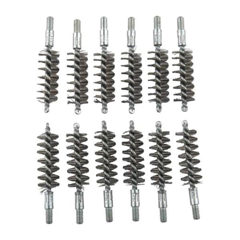 Brownells .44 Cal/.45 Cal #8-32 Male Standard Line Bore Brush, Pack of 12