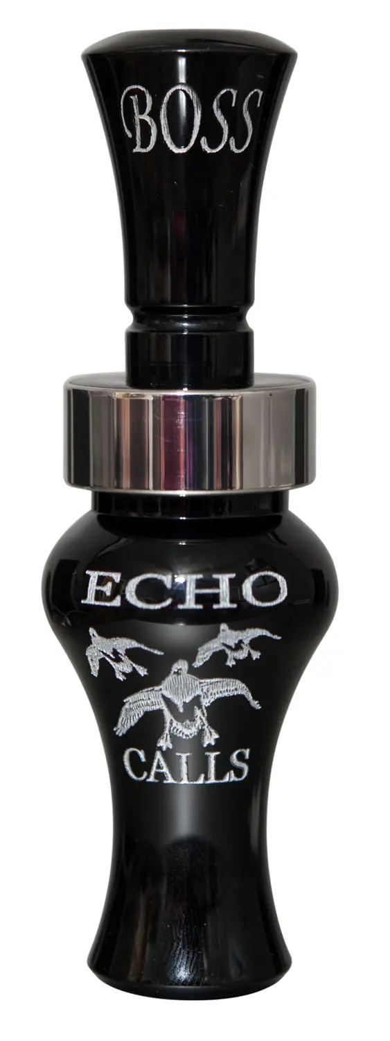 Echo Calls 80002 Boss Open Call Single Reed Mallard Sounds Attracts Ducks Black Acrylic