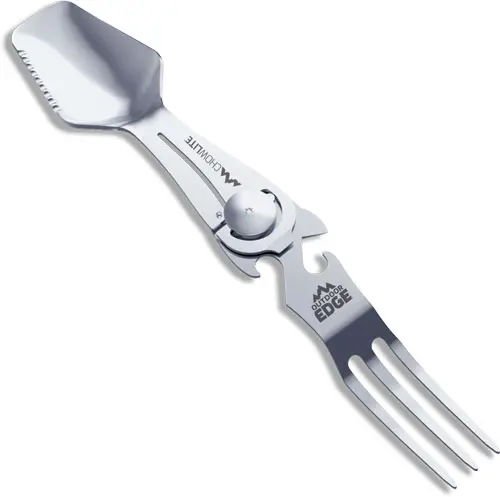 OUTDOOR EDGE CHOWLITE W/ FULL - SIZE SPOON/FORK 3 TOOLS