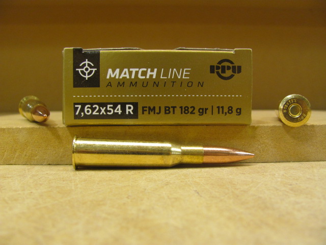 200 Round Case – 7.62x54R 182 Grain FMJ Match Prvi Partizan Ammo – PPM7