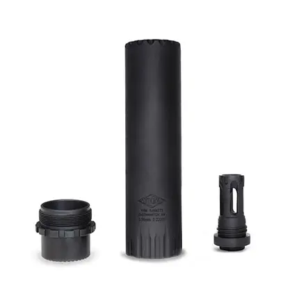 YHM Turbo T3 5.56 Suppressor w/ Flash Hider — 6.5 in