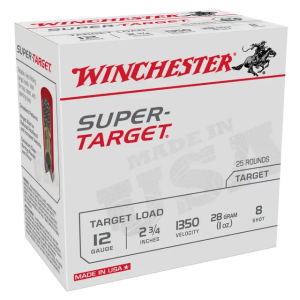 Winchester Ammo TRGT13508 Super Target 12 Gauge 2.75 1 oz 8 Shot 25 Bx/ 10 Cs