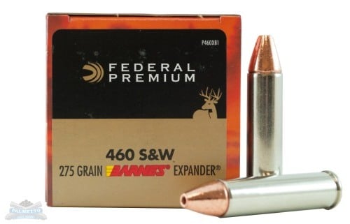 Federal 460 S&W Magnum  275gr Barnes Expander Ammunition 20rds - P460XB1