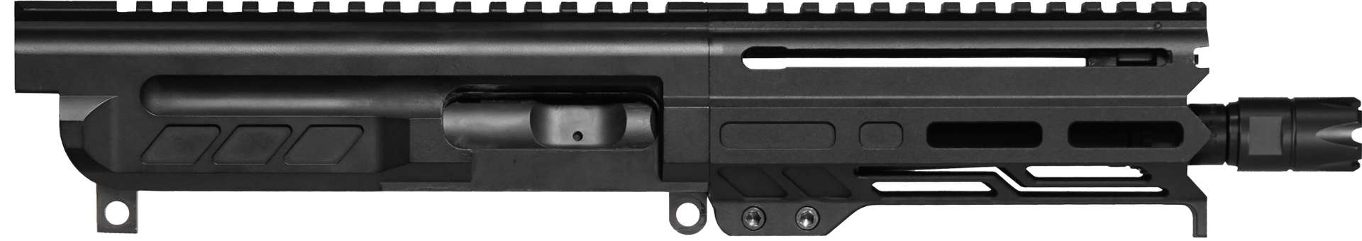 CMMG Dissent 6.50" Upper 9mm with 1:10 Twist Rate and M-LOK Rail - Pistol-Length with Charging Handle - Armor Black - 94B6829AB