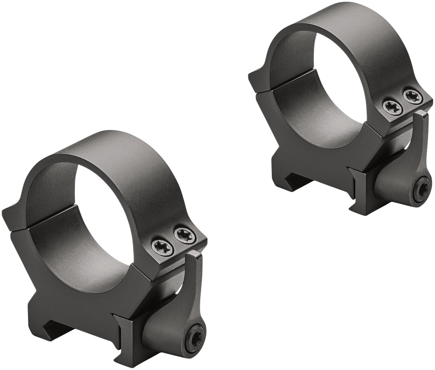 Leupold QRW2 30mm Medium Steel Scope Ring Mounts, Matte Black - 174076