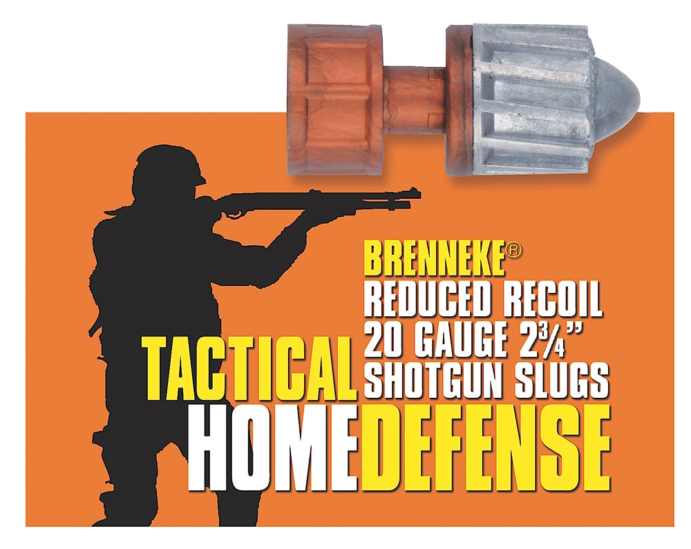 Brenneke Tactical Home Defense Slugs 20 ga. 2 3/4 in. 3/4 oz. 5 rd. - No Credit Card Fees - Low, flat rate shipping