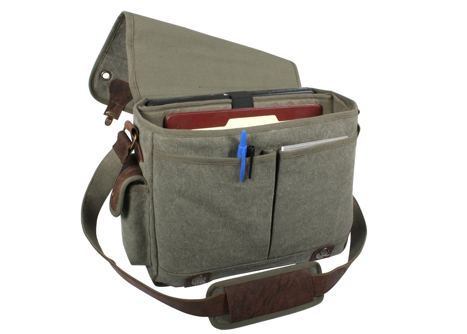 Rothco Canvas Trailblazer Laptop Bag - Olive Drab