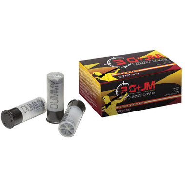 Fiocchi Specialty 12 Gauge Inert Dummy Action Proving Rounds 10 Rounds 2-3/4" Shooting Dynamics No Primer/No Powder Realistic Feeling Weight