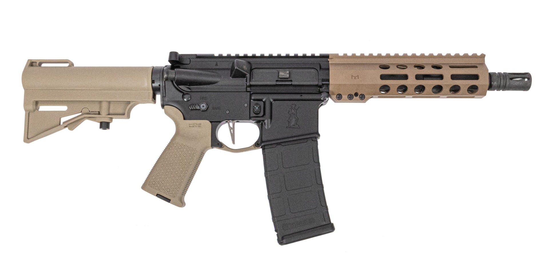 PSA Guardsman-15 8" Pistol-Length 300BLK CL Phosphate 7" MLOK Pistol, FDE
