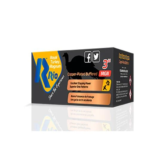 RIO Royal Turkey Buffered Shotshells 12ga 3" 1-3/4oz 1250 fps #5 10/ct