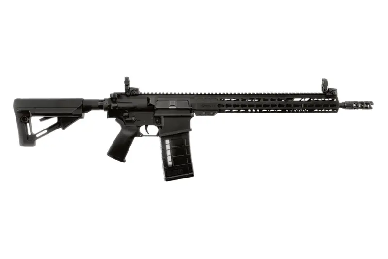 ArmaLite AR10TAC16 AR-10 Tactical 308 Win 25+1 16" Barrel, Black, Magpul STR Collapsible Stock, Magpul MBUS Front Rear Sights, Flash Suppressor, Optics Ready