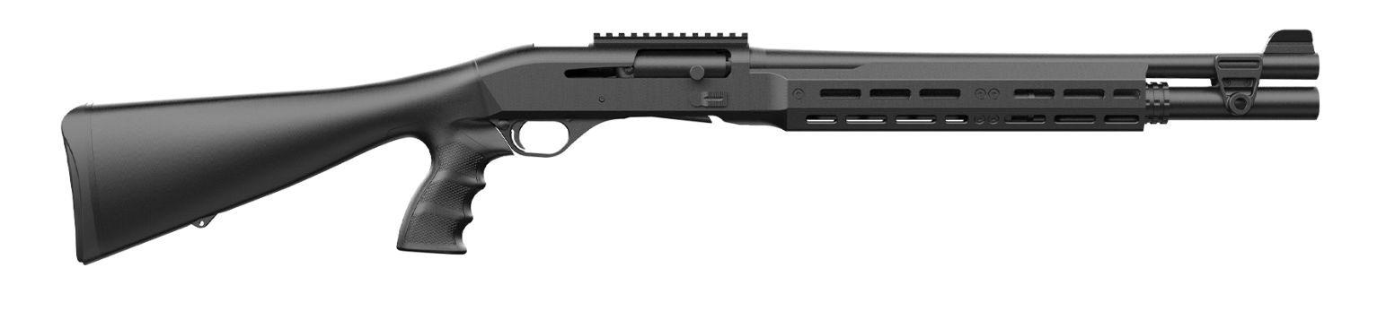 Retay 724 Patrol w/Aluminum Forend Pistol Grip Shotgun 12ga 3″ Chamber 4rd Capacity 18.5″ Barrel Black Synthetic Matte Finish - No Credit Card Fees - Low, flat rate shipping