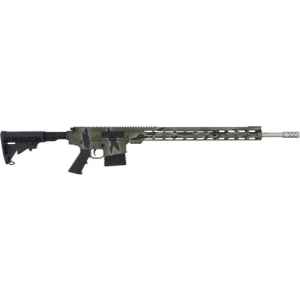 GREAT LAKES FIREARMS AR-10 243 Win 24" 5rd Semi-Auto Rifle | Pursuit Green Camo