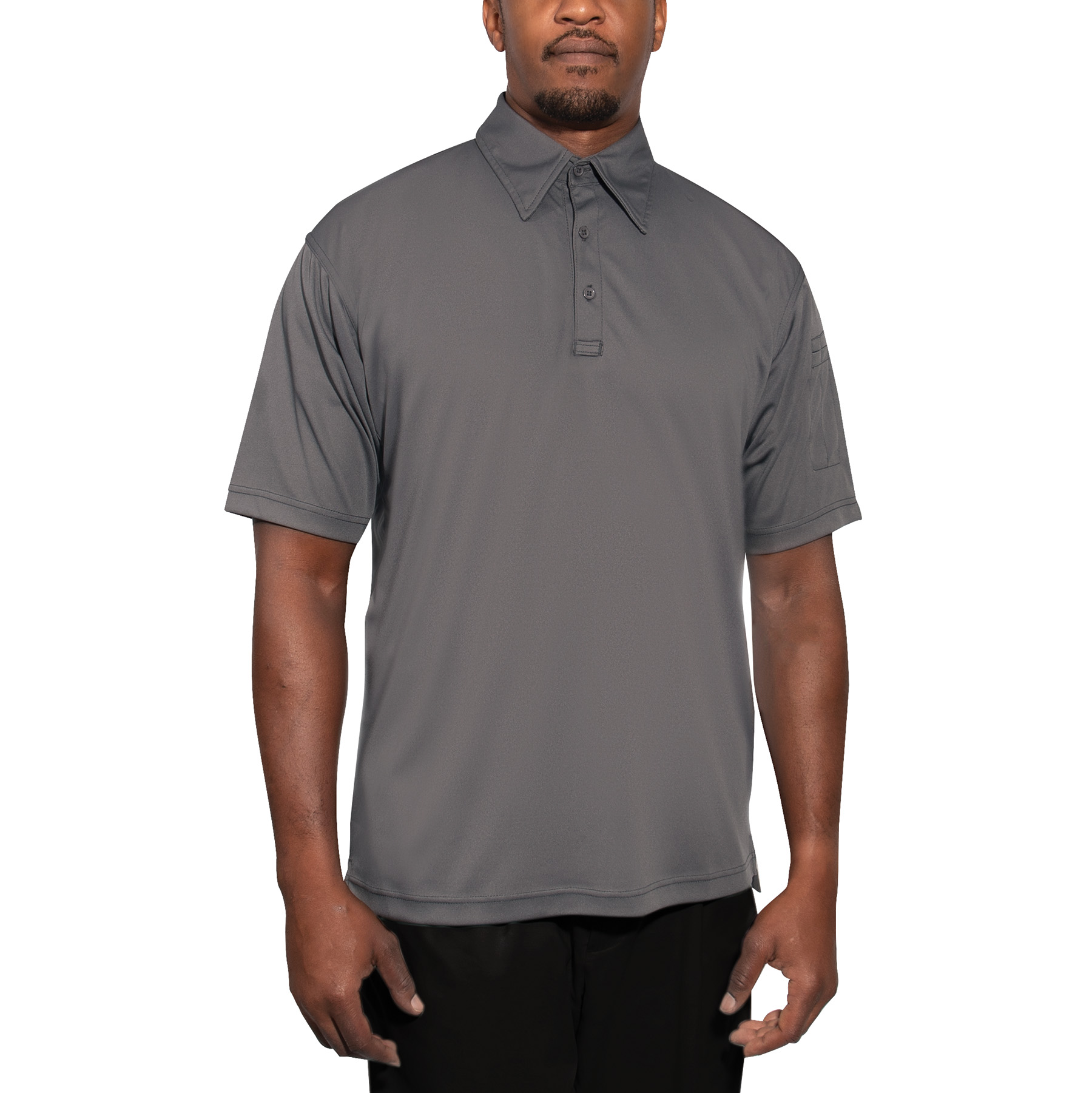Rothco Tactical Performance Polo Shirt - Grey, Medium