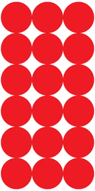 Pro-Shot SplatterShot Red Target Pasters - 432 Pack