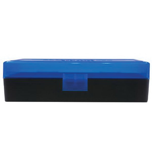 Berrys Bullets 408 .40 S&W/.45 ACP/10mm 50 Round Flip-Top Ammo Box, Blue/Black - 38861
