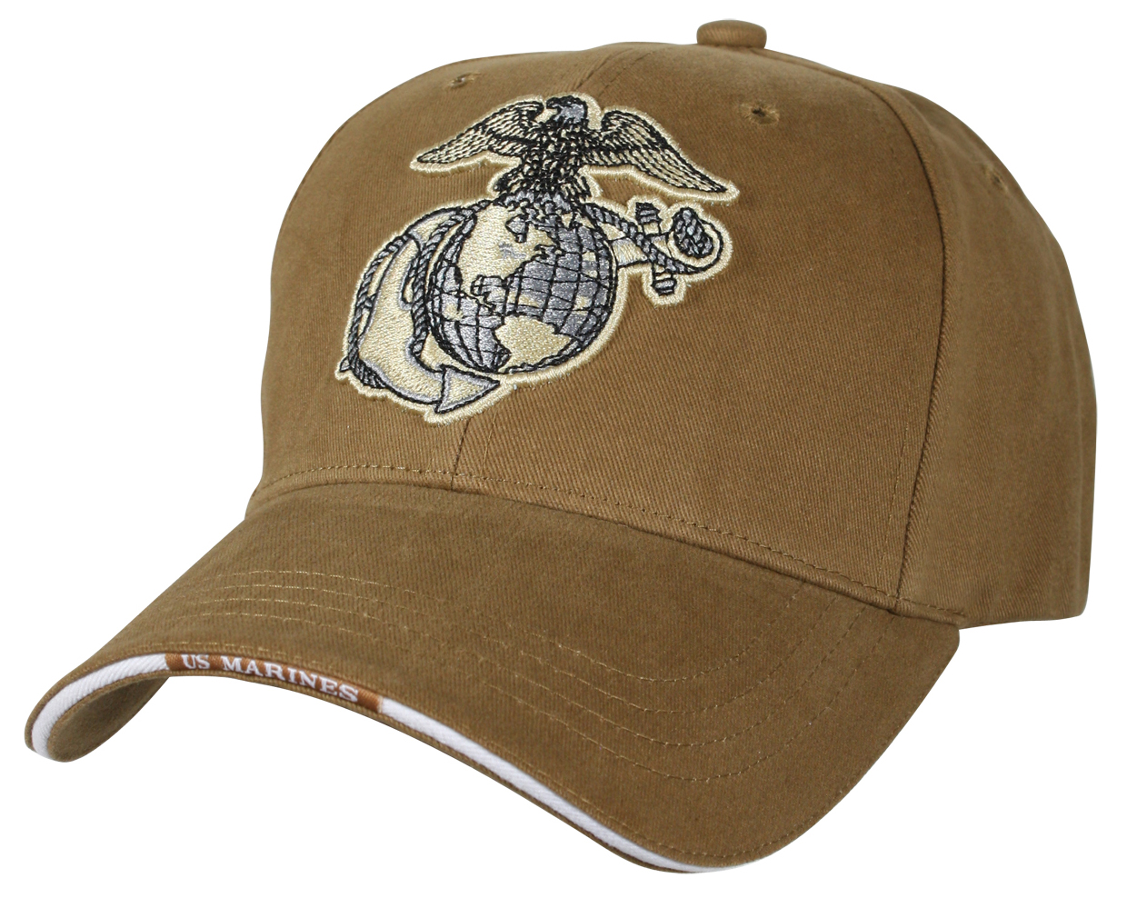 Rothco Deluxe Eagle, Globe Anchor Low Profile Cap - Coyote Brown