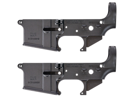 2 Pack Of PSA AR-15 Blem "Stealth" Stripped Lower Receivers
