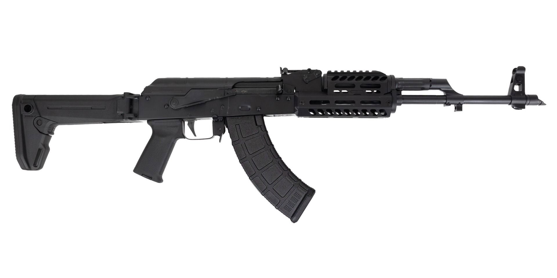 PSA AK-47 GF3 Forged "MOEkov" Rifle with ALG Trigger and JL Billet Rail, Black