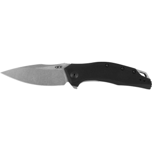 Zero Tolerance 357 Assisted Opening Pocket Knife 3.25" Drop Point CPM-20CV Stonewashed Blade G-10 Handle Black