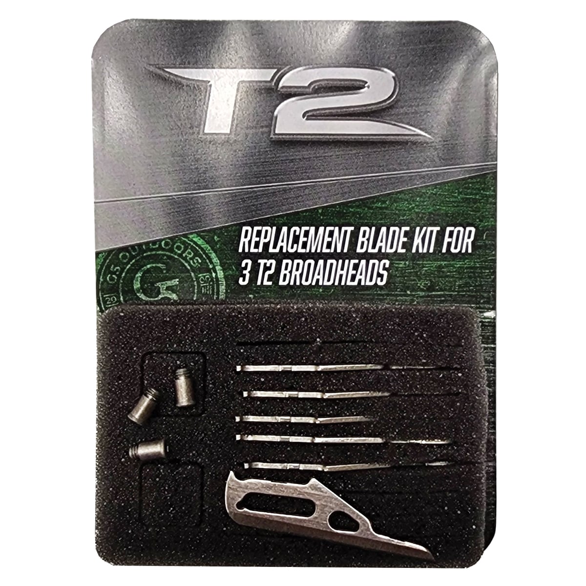 G5 Outdoors T2 100 gr/125 gr Broadhead Replacement Blade Kit, Gray