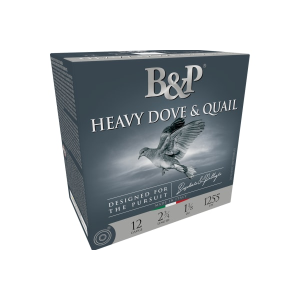 B&P Ammunition 12B18D9 Heavy Dove & Quail 12Gauge 2.75\" 1 1/8oz 9Shot 25 Per Box