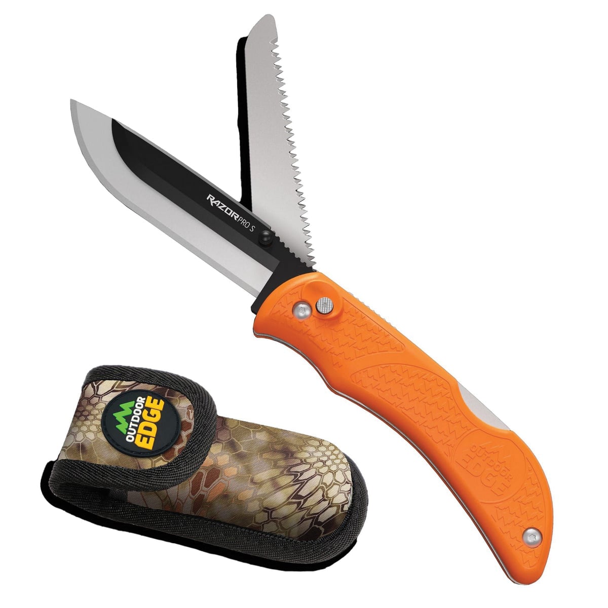 Outdoor Edge Knives RazorPro S Folding Knife, Orange