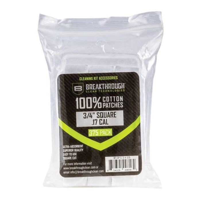 Breakthrough Clean 100% Cotton Square Patches 0.75" x 0.75" - BT-CP-S-3/4-375