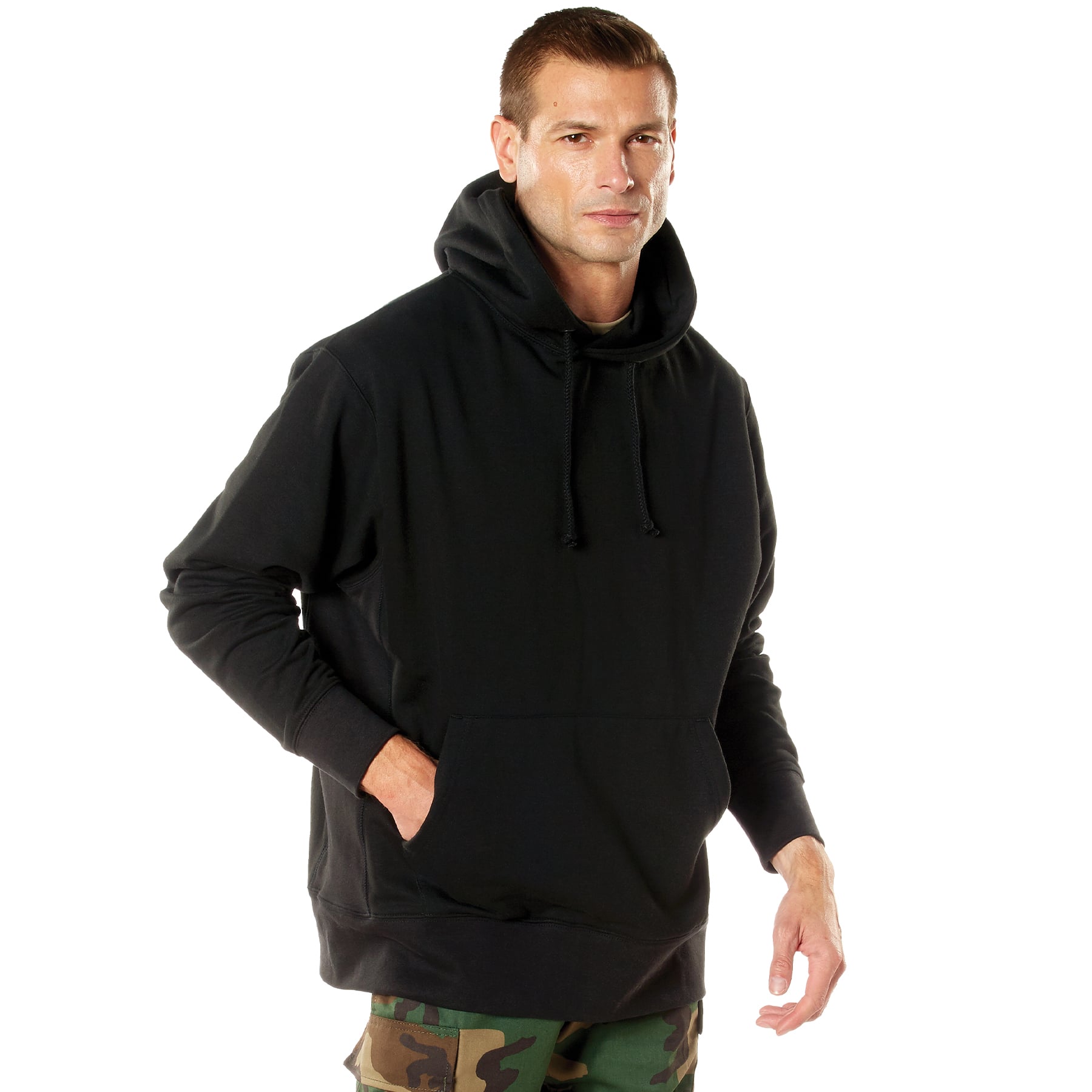 Rothco Every Day Pullover Hooded Sweatshirt - Black, X-Large