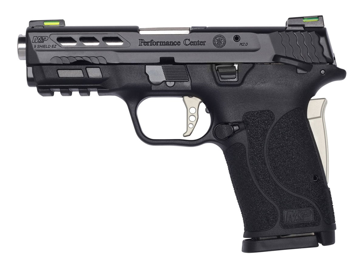 Smith & Wesson M&P9 Shield EZ PC 9mm Pistol w MTS, Black/Silver - 13225